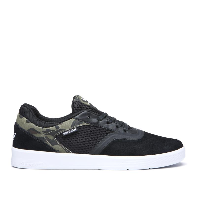 Zapatillas Bajas Supra Argentina Mujer - SAINT Negras / Camuflaje (MXVRF-4718)